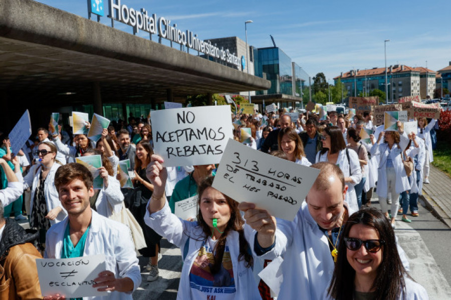 Los médicos gallegos denuncian que la Xunta incrementa servicios mínimos