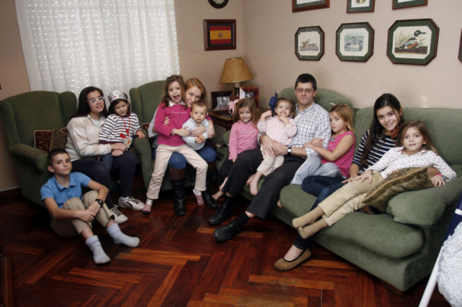 La gallega Mar Dorrio, madre de 12 hijos, premio 'Luchadora por la Familia'