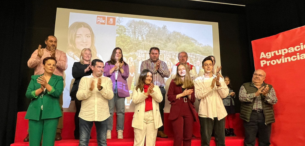 Sheila Rial encabeza el regreso de la candidatura socialista a Zas doce años después