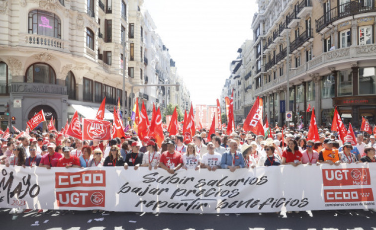 Los sindicatos piden subida salarial en el Primero de Mayo