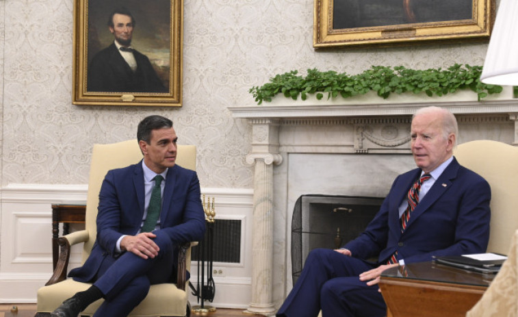 La reunión entre Biden y Sánchez repleta de halagos y una sola fricción