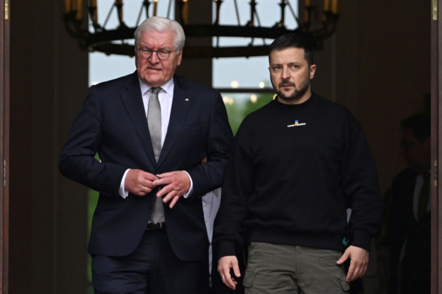 Steinmeier recibe a Zelenski en el Palacio Bellevue en el inicio de su visita a Alemania