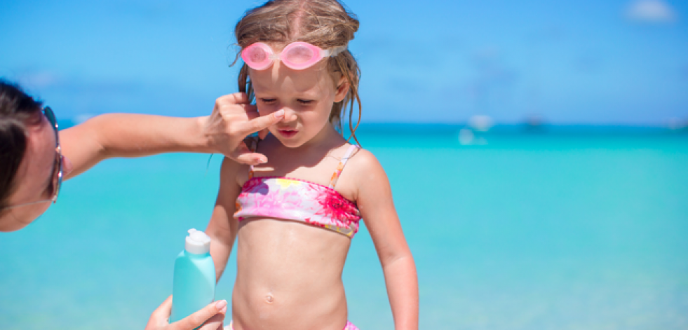 Protección solar en niños