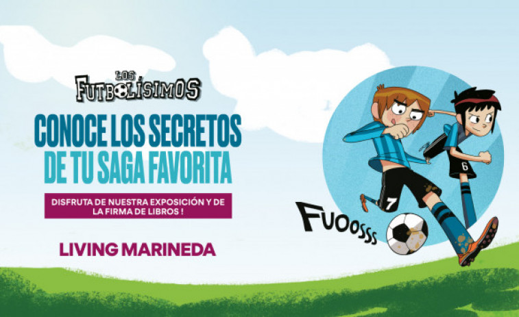 Marineda City inaugura una exposición sobre Los Futbolísimos con firma de libros de su autor