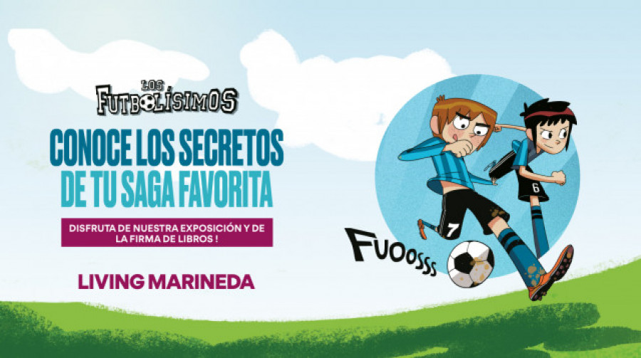 Marineda City inaugura una exposición sobre Los Futbolísimos con firma de libros de su autor