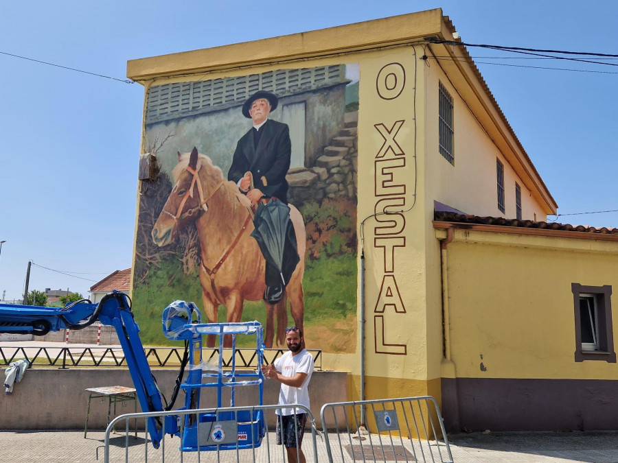 O Xestal, en el museo al aire libre de Carballo