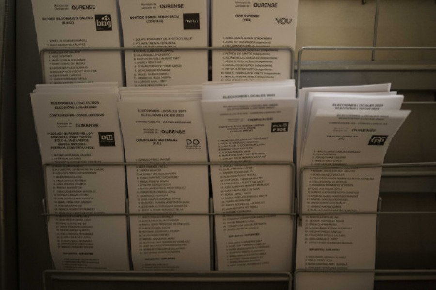 La muerte de un votante retrasa 50 minutos el cierre de una mesa electoral en Ourense