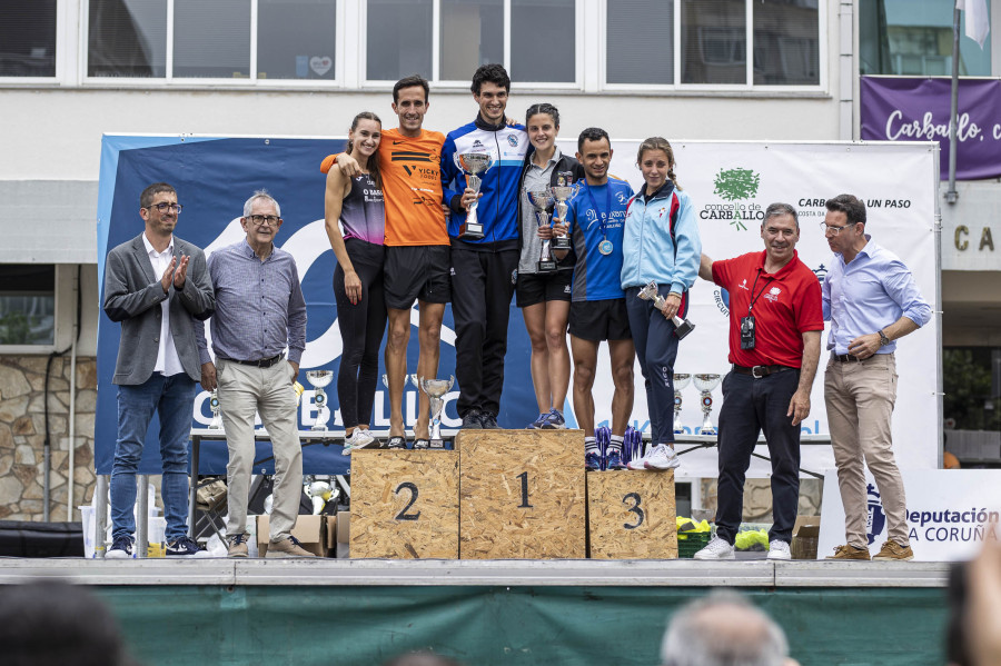 Carlos Porto y Laura Santos ganan la 10K de Carballo
