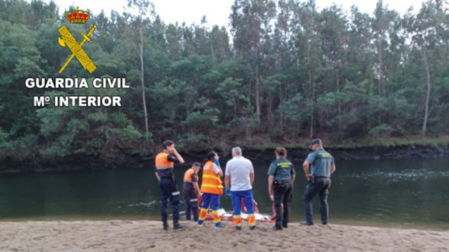 Recuperan el cadáver de un jinete que desapareció en un río en Soutomaior el sábado