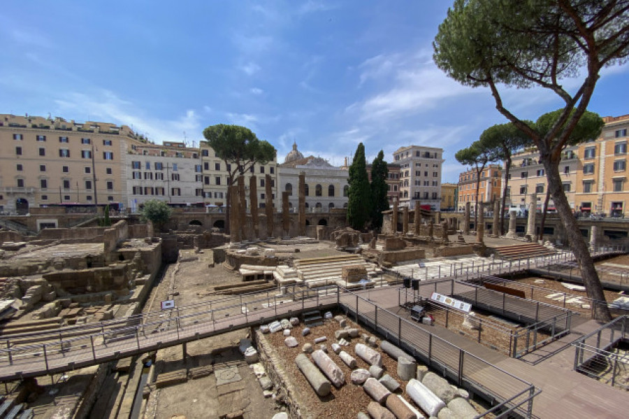 Roma abre al público el área de templos republicanos donde fue asesinado Julio César