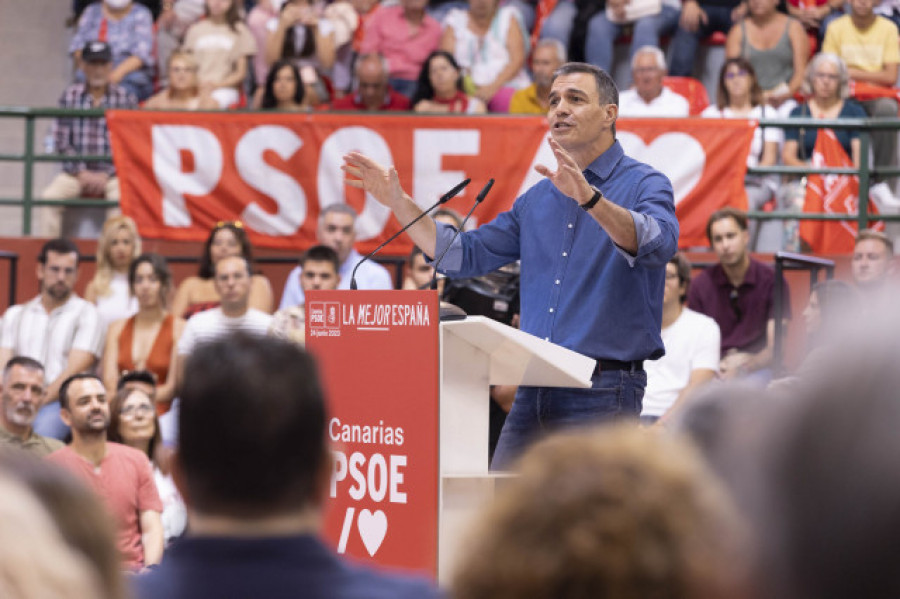 Los mítines de Sánchez: pocos y en lugares muy poblados