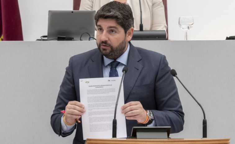 López Miras no logra la abstención de VOX y fracasa su investidura como presidente de Murcia