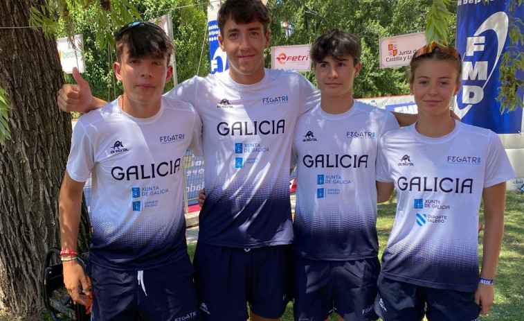 La AD Fogar contribuye al éxito de la selección gallega de triatlón