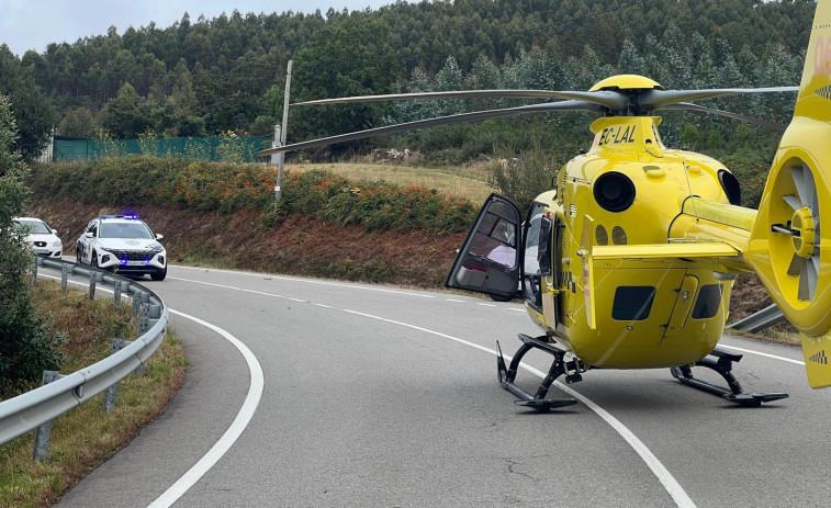 Herido un ciclista en el impacto con un camión en Noicela