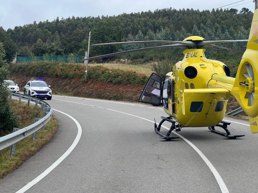 Herido un ciclista en el impacto con un camión en Noicela