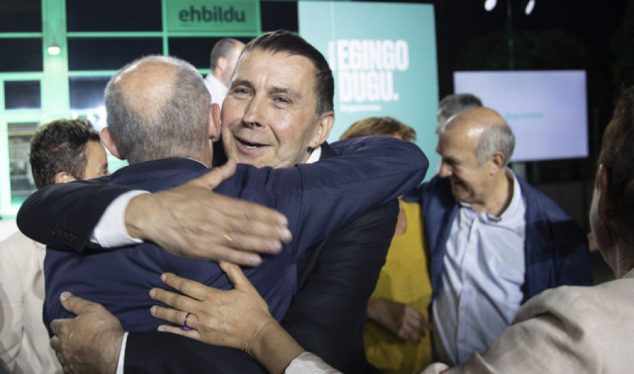 Otegi asegura que el "bloque reaccionario" de PP y Vox no gobernará en España por EH Bildu