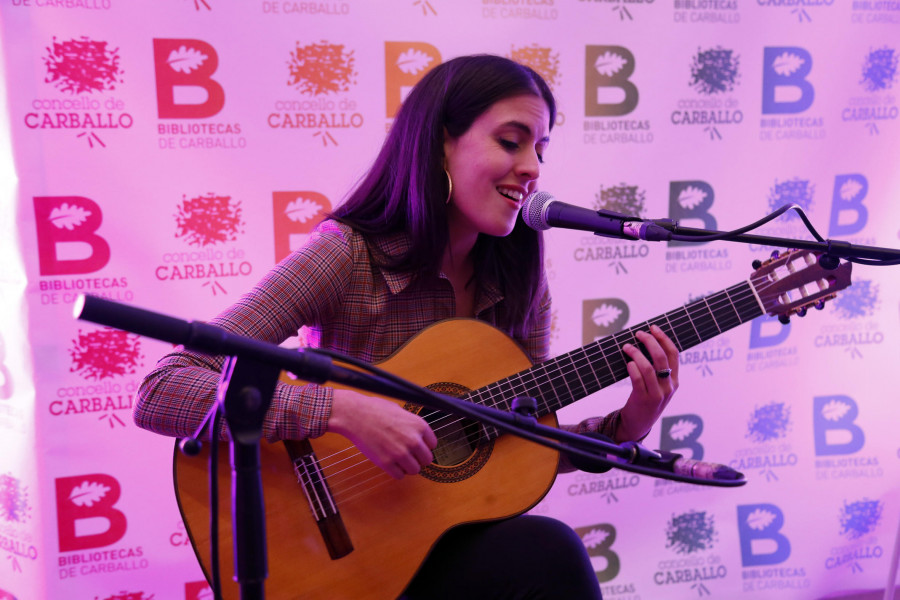 Antía Muíño, el viernes en Carballo