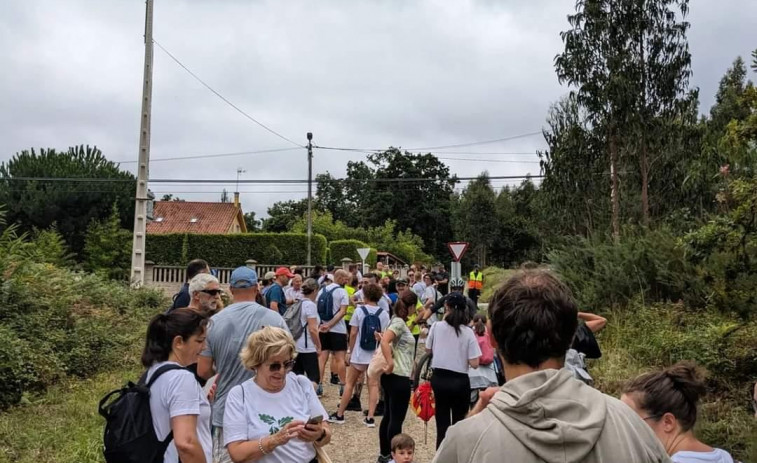 Concurrida ruta de Carballo a Razo