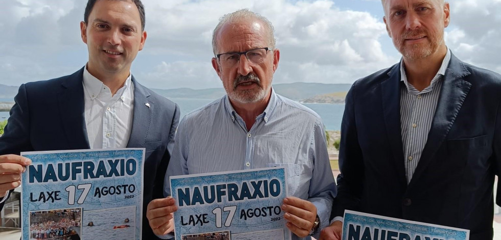 Laxe firma un convenio con Abanca para la celebración del Naufraxio