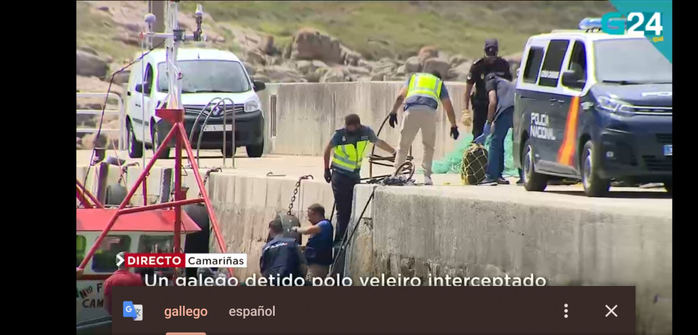 Un detenido y más de 40 fardos de droga incautados en un operativo en Santa Mariña, Camariñas