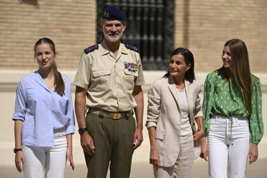 La princesa Leonor inicia su formación militar con un "poco de nervios"