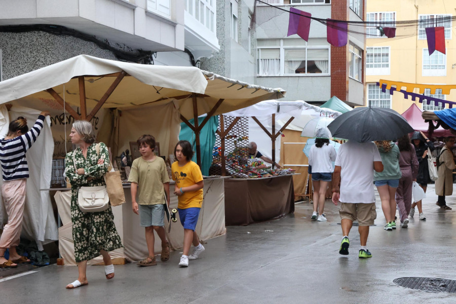 El mal tiempo empaña el Mercado Mariñeiro de Malpica