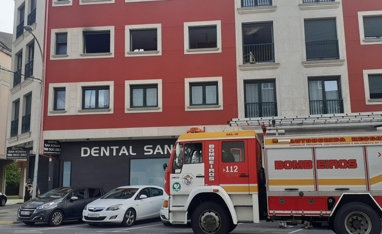 Un lavavajillas causa un fuego en una vivienda de A Laracha