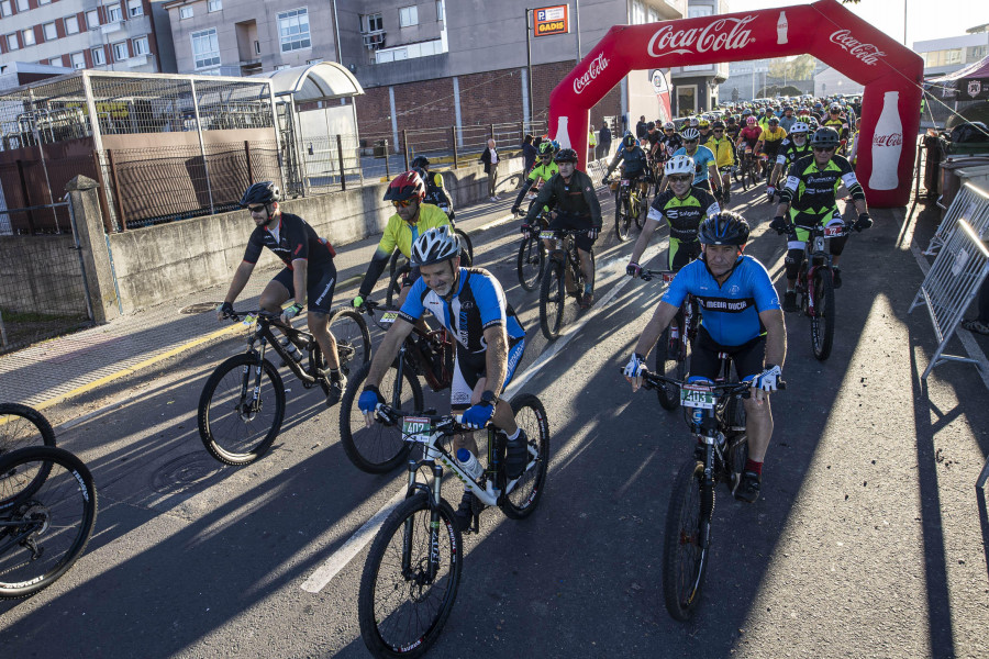 La XIII BTT de Laracha en Dúas Rodas reúne a 300 deportistas