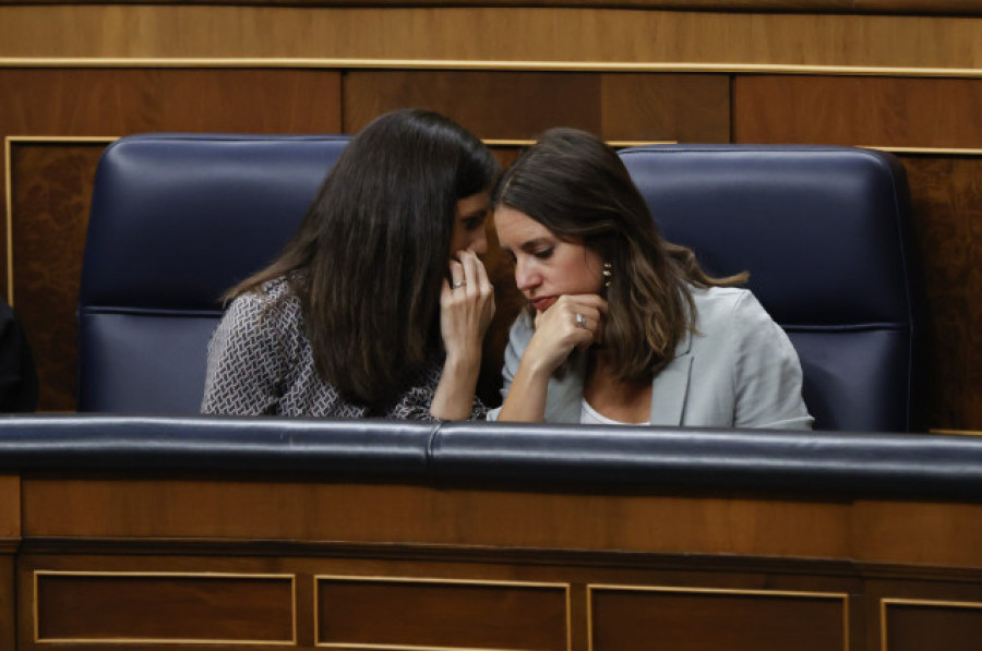 Irene Montero acusa a Díaz de no querer que Podemos intervenga en el debate