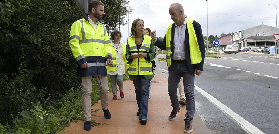 Las obras de las sendas Montecelo y Bormoio conllevan cortes en la AC-552 desde el lunes hasta el 10 de noviembre