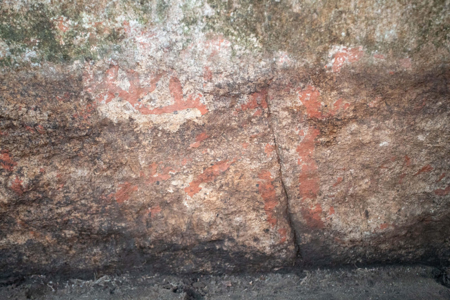 Los técnicos confirman el buen estado de las pinturas de Pedra Cuberta