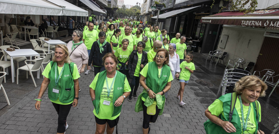 La andaina contra el cáncer de Carballo, en imágenes