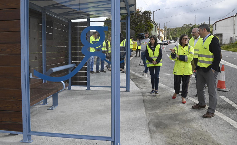 La Xunta licita la mejora de 34 paradas de autobús en la Costa da Morte