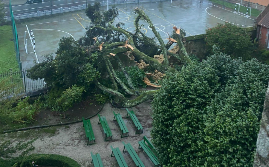 Las ráfagas de viento rozaron ayer los 112 kilómetros por hora en A Gándara, Vimianzo