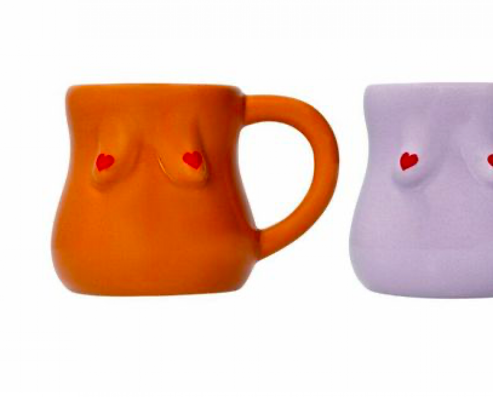 Tazas con pechos de Tiger