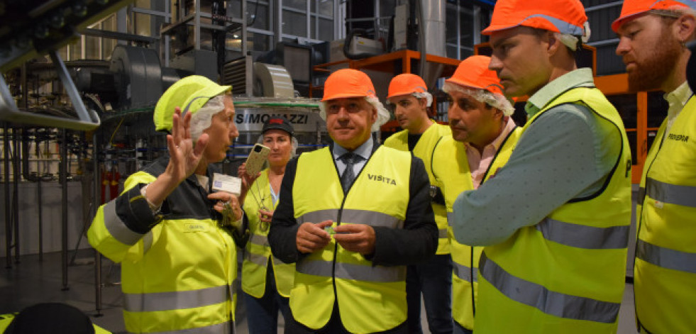 El presidente de la Diputación de Lugo valora el peso y la sostenibilidad de la planta de Fontoira en Cospeito