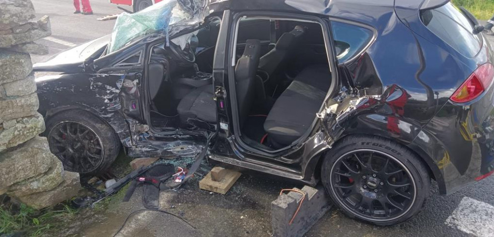 Herido muy grave un joven cabanés en un accidente de tráfico