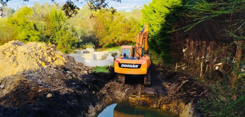 Muxía retoma la ejecución de las obras de  la depuradora y saneamiento de Trasufre