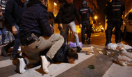 Varios detenidos en los incidentes con radicales en la manifestación de Madrid