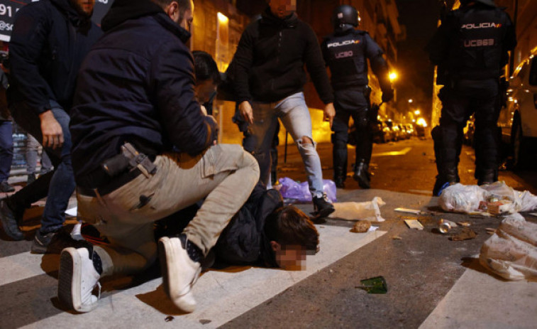 Varios detenidos en los incidentes con radicales en la manifestación de Madrid
