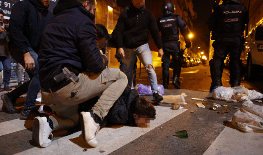 Varios detenidos en los incidentes con radicales en la manifestación de Madrid