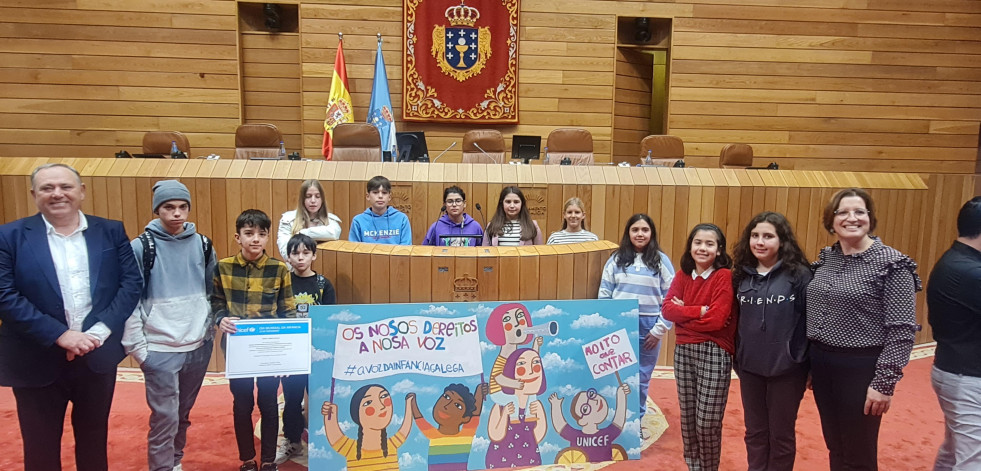 A Laracha, presente en el XI Foro Infantil Unicef-Parlamento de Galicia