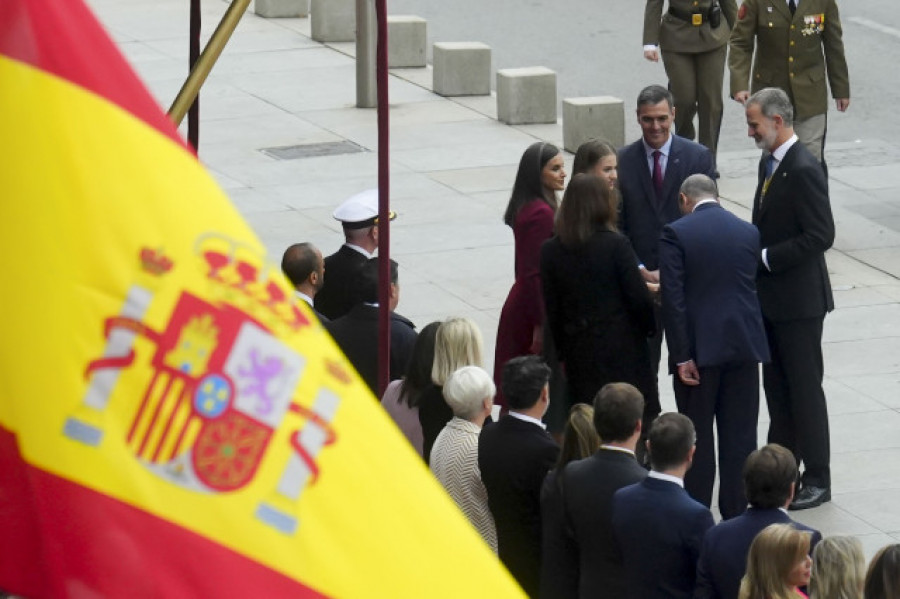 La crispación por la amnistía y los jueces marcan el 45 aniversario de la Constitución