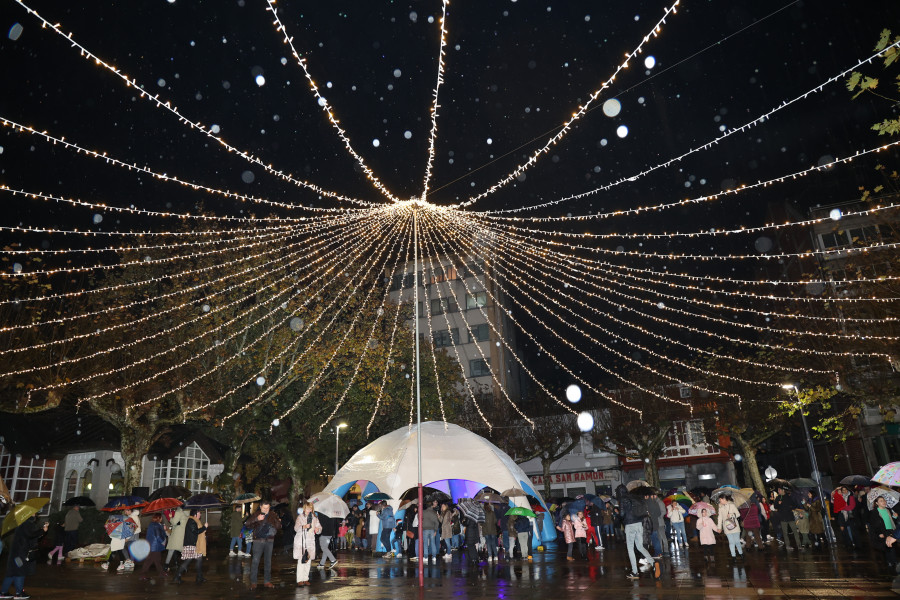 Carballo y Laxe inauguran la Navidad