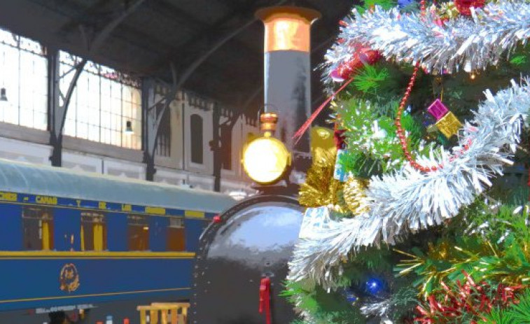 Viajar en tren en familia para visitar los puntos clave de la Navidad