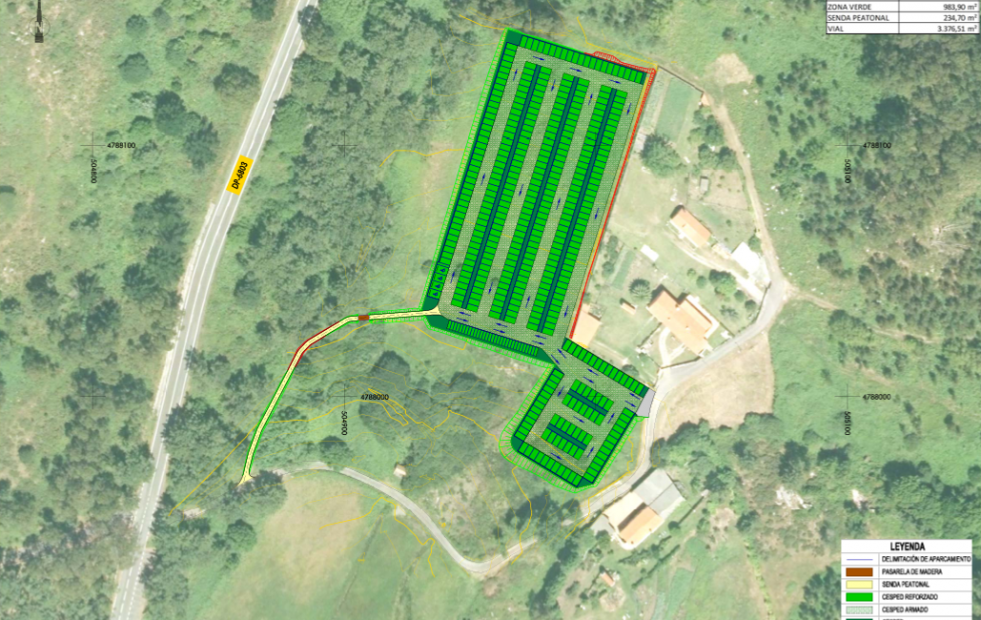 La Diputación de A Coruña creará 395 plazas de aparcamiento junto a la playa de Balarés