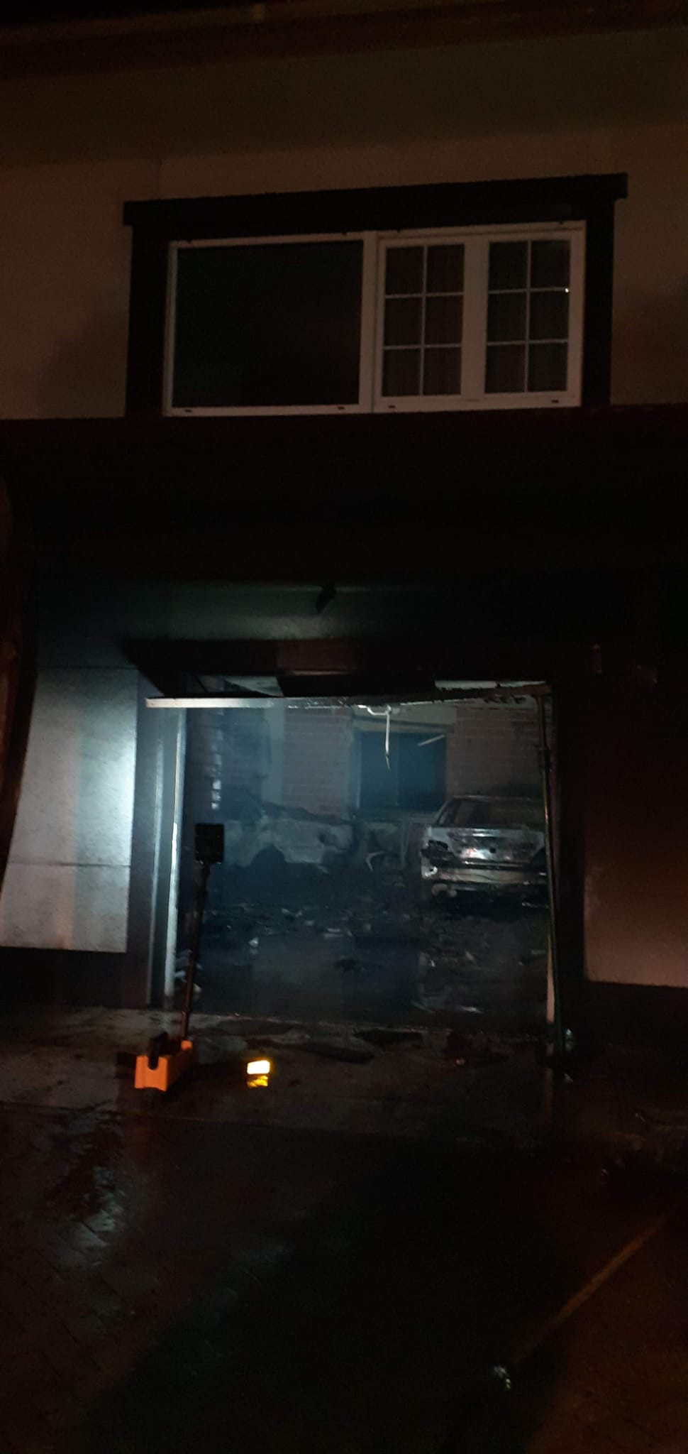 Incendio en una vivienda de Santa Comba