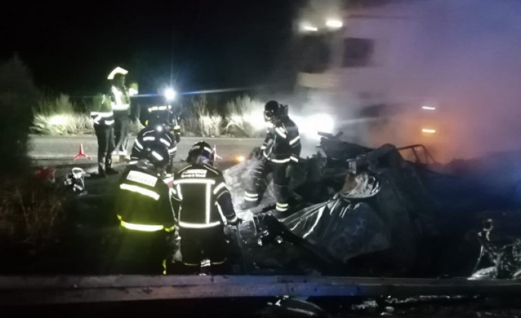Nueve heridos, entre ellos dos menores, en el choque de cuatro coches en Vigo