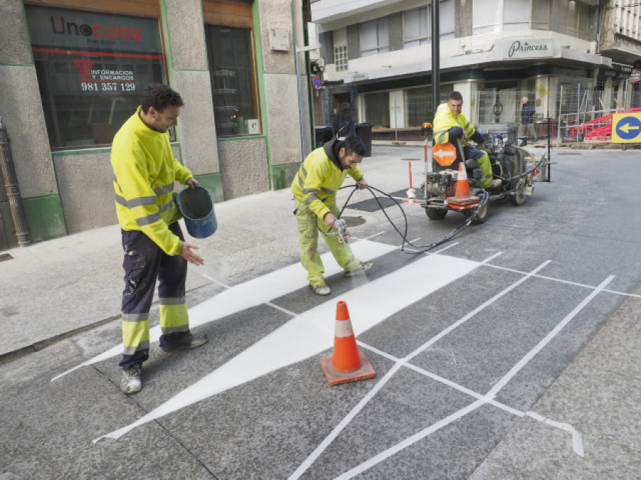 Más luces para los peatones coruñeses