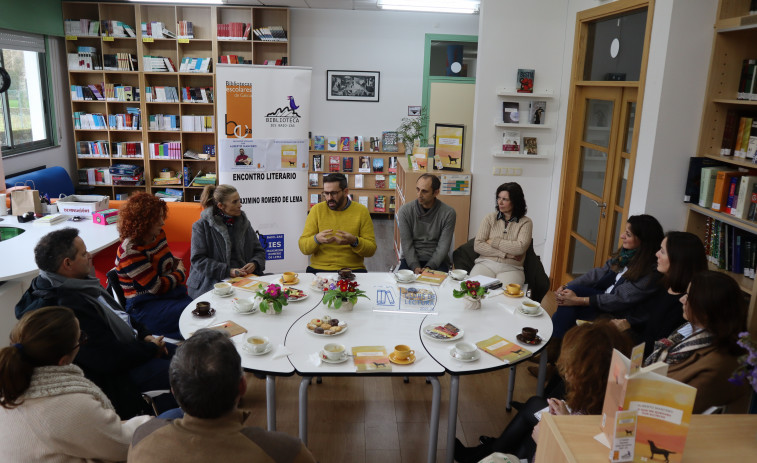 Encuentro literario con Alberto Mancebo en el instituto de Baio